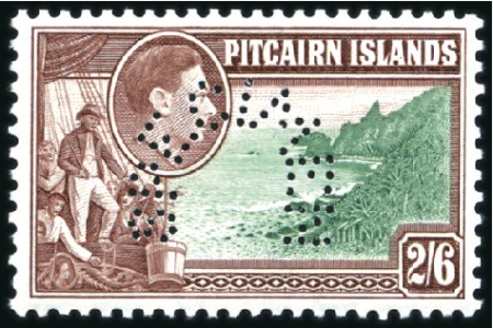 Stamp of Pitcairn Islands 1940-51 Wmk Multiple Script CA 1/d to 2s6d set of 