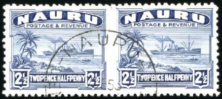 Stamp of Nauru 1924-48 2 1/2d Dull blue on shiny paper, used, hor