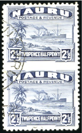 Stamp of Nauru 1924-48 2 1/2d Dull blue on shiny paper, used, ver