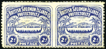 Stamp of British Solomon Islands WITHDRAWN
1907 2d Blue IMPERFORATE BETWEEN variet