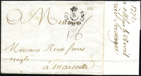 Stamp of Colonies françaises » Colonies Francaise Collections et Lots 1749-1860, Jolie présentation de 55 lettres préphi