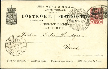 Stamp of Russia » Russia / Soviet Union Collections and Lots 1886-1917, RUSSIAN FINLAND group of 12 covers/card
