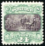 Stamp of United States 1869 Pictorials, complete set of 10 values from 1c