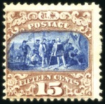 Stamp of United States 1869 Pictorials, complete set of 10 values from 1c