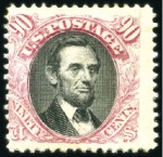 Stamp of United States 1869 Pictorials, complete set of 10 values from 1c