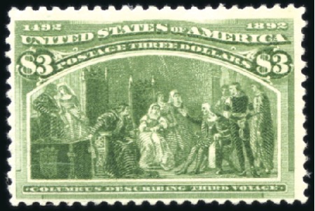 Stamp of United States 1893 Columbian Exposition, complete set of 10 valu