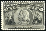 Stamp of United States 1893 Columbian Exposition, complete set of 10 valu