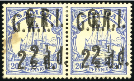 Stamp of Samoa 1914 German Colonial Issue 2 1/2d on 20pfg ultrama