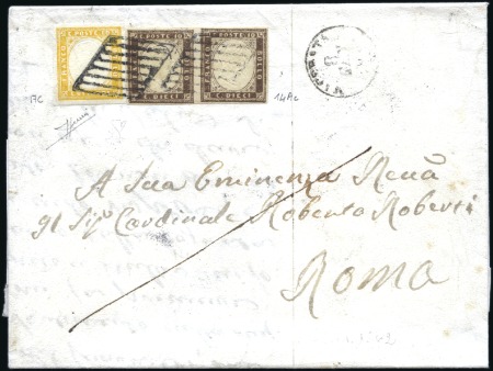 Stamp of Italian States » Collections and Lots 1860-68, Group of four very fine classic covers co