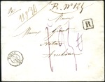 Stamp of France Tarif du 01.07.1850: Sept lettres recommandés sur 