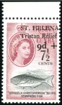 Stamp of St. Helena 1961 Tristan Relief Fund set of four, mint nh marg