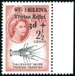 Stamp of St. Helena 1961 Tristan Relief Fund set of four, mint nh marg