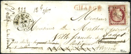 Stamp of France Tarif du 01.07.1850: Lettre chargé du 2è échelon d