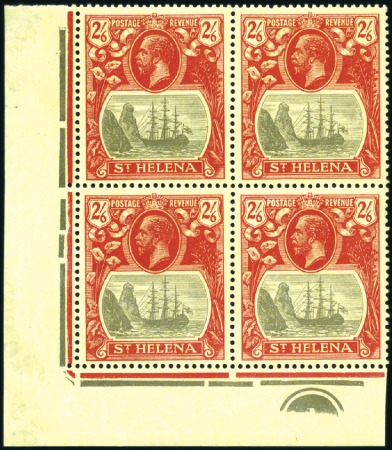 Stamp of St. Helena 1922-37 Wmk Multiple Script CA 2s6d grey and red o