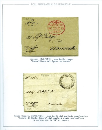 Stamp of Italian States » Papal States 1808-52, Exceptional postal history collection of