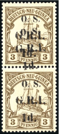 Stamp of New Guinea 1915 German Colonial Issues Official 1d on 3pfg br