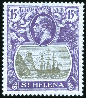 Stamp of St. Helena 1922-37 Wmk Multiple Script CA 1/2d to 15s set of 