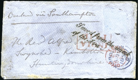Stamp of India 1823-70 Maritime Mail postal history collection of