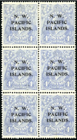 Stamp of New Guinea 1918-23 Australian Issues: 4d ultramarine, mint, v