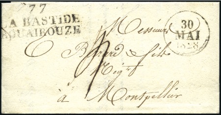 Stamp of France » Collections 1820-80, +330 marques postales, à numéro, fleurons