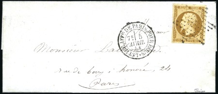 Stamp of France » Collections 1854-70, 38 lettres avec Napoléon ND ou dentelés c
