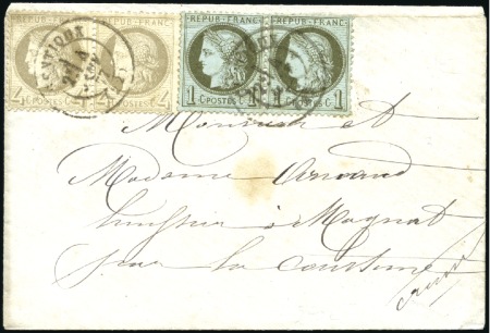 Stamp of France » Collections 1789-1908, Sélection de 29 lettres dont cursive "4