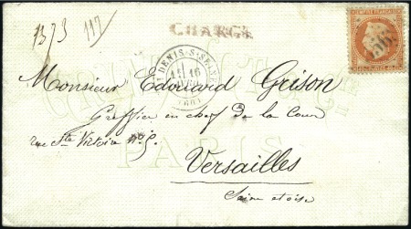 Stamp of France Lettre sortie pendant la Commune, ornée "Grimault