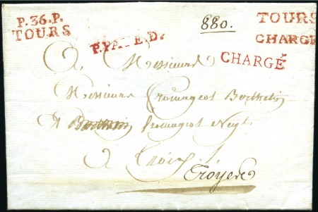 Stamp of France 1763-1848, La collection Aubague des Lettres charg