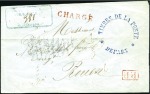 Stamp of France 1849 Deux enveloppes Marion : une en recommandé en