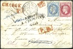 Stamp of France 1862-71, Vingt lettres chargées au tarif de 1859 m