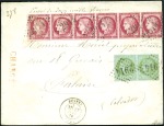 Stamp of France 1873-75, 17 lettres chargées au tarif du 01.02.187