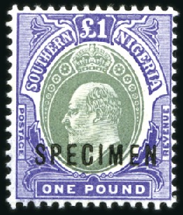 Stamp of Nigerias » Southern Nigeria 1903-12 Mint SPECIMEN sets incl. 1903-04 set of 11