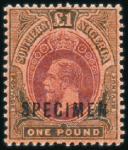 Stamp of Nigerias » Southern Nigeria 1903-12 Mint SPECIMEN sets incl. 1903-04 set of 11