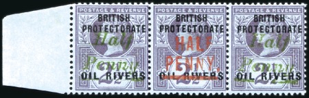 Stamp of Nigerias » Niger Coast Protectorate 1893 Provisional 1/2d on 2 1/2d type 3 in vermilio