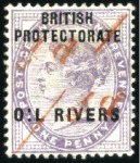 Stamp of Nigerias » Niger Coast Protectorate 1893 Attractive, valuable and specialized Provisio