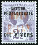Stamp of Nigerias » Niger Coast Protectorate 1893 Attractive, valuable and specialized Provisio