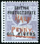 Stamp of Nigerias » Niger Coast Protectorate 1893 Attractive, valuable and specialized Provisio