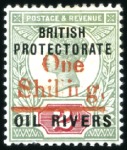 Stamp of Nigerias » Niger Coast Protectorate 1893 Attractive, valuable and specialized Provisio