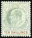 Stamp of Nigerias » Lagos 1904-06 Mint selection with set (3 of each up to 2
