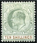 Stamp of Nigerias » Lagos 1904-06 Mint selection with set (3 of each up to 2