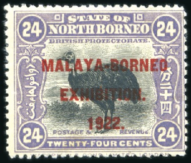 Stamp of North Borneo 1922 Malaya-Borneo Exhibition 24c mauve, mint, par