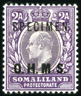 Stamp of Somaliland Protectorate 1904-05 Officials selection with "no stop after M"