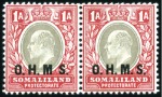 Stamp of Somaliland Protectorate 1904-05 Officials selection with "no stop after M"
