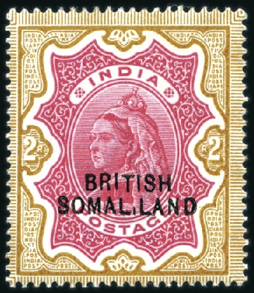 Stamp of Somaliland Protectorate 1903 2r Carmine & Yellow Brown (ovpt at bottom) wi