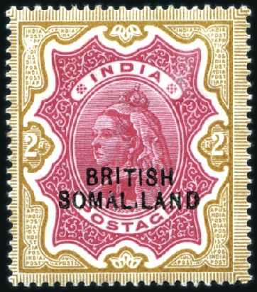 Stamp of Somaliland Protectorate 1903 2r Carmine & Yellow Brown (ovpt at bottom) wi
