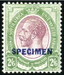Stamp of South Africa » Union & Republic of South Africa 1913-24 1/2d to £1 "SPECIMEN" set of 14, a few wit