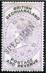 Stamp of Bechuanaland » British Bechuanaland 1888 (Jan) 1d to £5 set of 12 with SPECIMEN hs (Sa