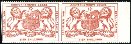 Stamp of Bechuanaland » Stellaland 1884 10s Vermilion imperf. vertically in horizonta