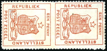 Stamp of Bechuanaland » Stellaland 1884 1d Red, type 2, IMPERFORATE HORIZONTALLY in v
