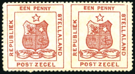 Stamp of Bechuanaland » Stellaland 1884 1d Red IMPERFORATE VERTICALLY in horizontal p